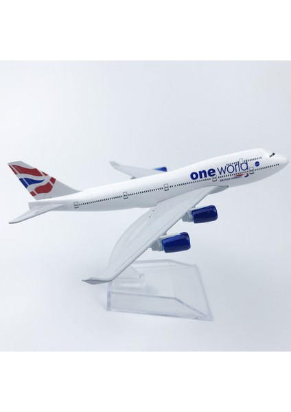 British 747 16CM Alaşım Uçak Modeli (Yurt Dışından)