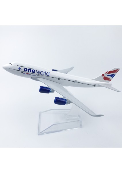 British 747 16CM Alaşım Uçak Modeli (Yurt Dışından)