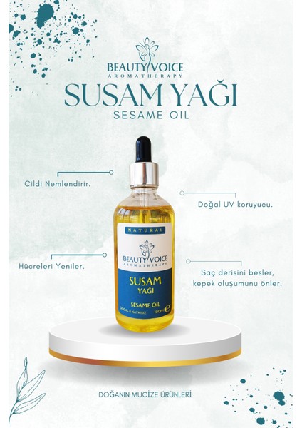 Saf Susam Yağı - Damlalıklı Şişe 100 ml - 2'li