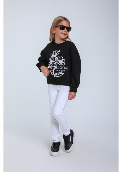 Kız Çocuk Sweatshirt 5-9 Yaş 35855