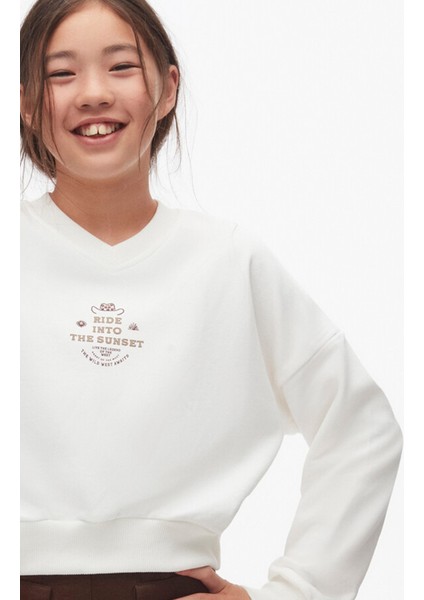 Kız Çocuk Sweatshirt 10-16 Yaş 37807 modelleri