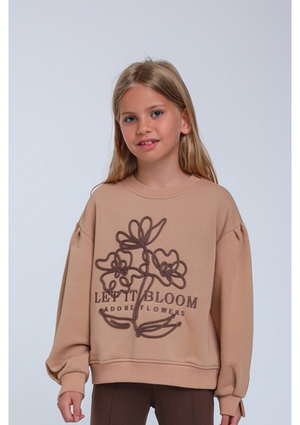 Kız Çocuk Sweatshirt 5-9 Yaş 35855