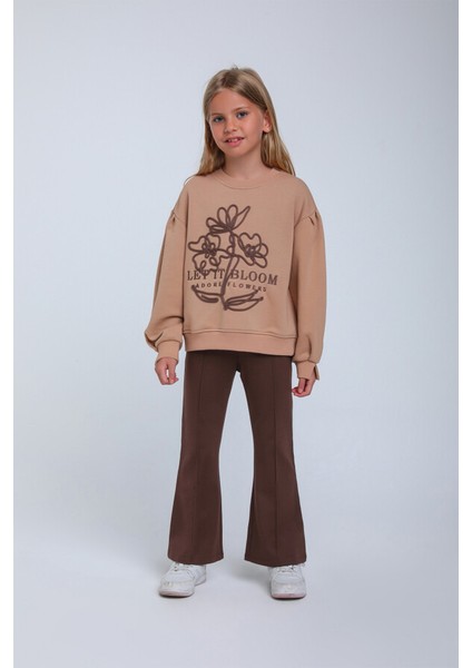 Kız Çocuk Sweatshirt 5-9 Yaş 35855