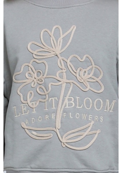 Kız Çocuk Sweatshirt 5-9 Yaş 35855