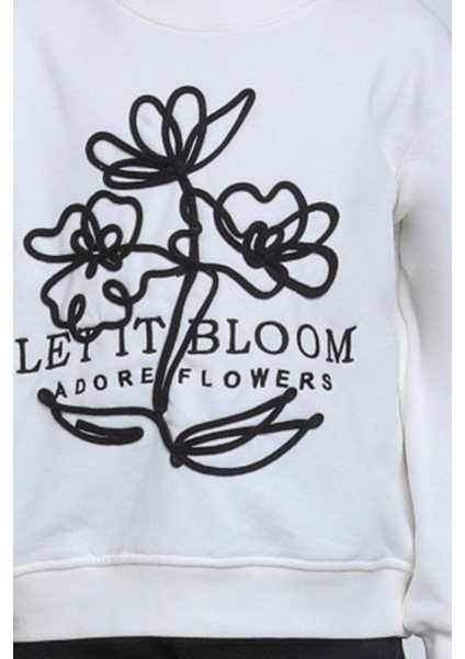 Kız Çocuk Sweatshirt 5-9 Yaş 35855