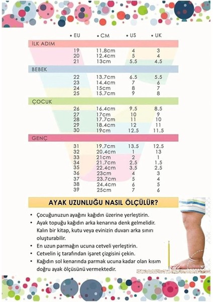 22-30 Numara Bantlı Çocuk Bot