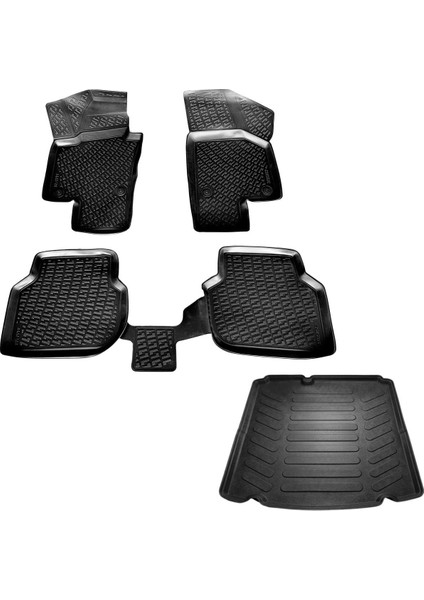 Jetta 3D Havuzlu Paspas+Bagaj Havuzu Cepsiz 2011-2015 Arası Marka Tmd Grup