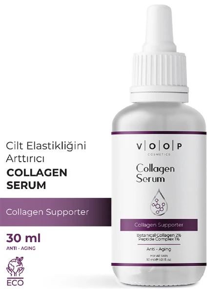 Collagen Serum | Yaşlanma Karşıtı %2 Botanik Collagen %1 Peptit - 30 ml