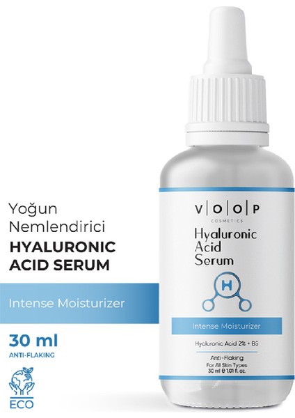 Hyaluronik Asit Serum - 30 ml | Yoğun Nemlendirici Yüz Bakım %2 Hyaluronic Acid B5