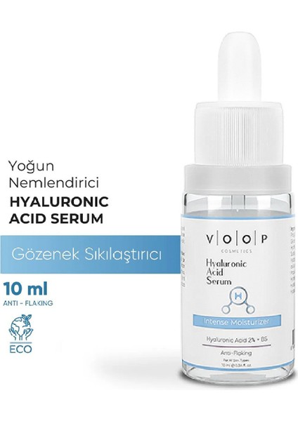 Derinlemesine Yoğun Yüz Nemlendirici Serum - 10 ml | %2 Hyaluronic Acid, B5 Hyaluronik Asit