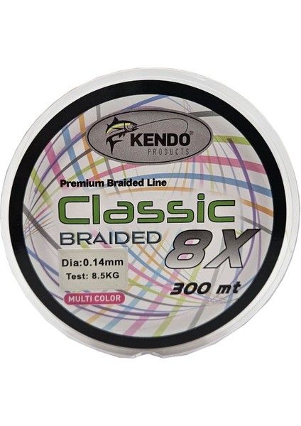 Classic 8x 300M Multicolor Örgü Ip 0.18MM