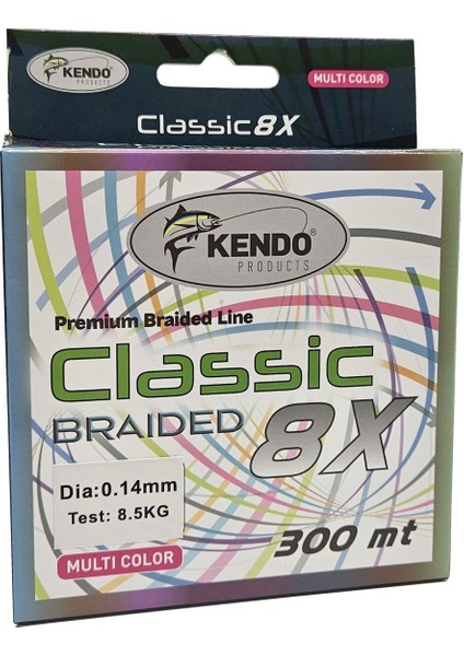 Classic 8x 300M Multicolor Örgü Ip 0.18MM