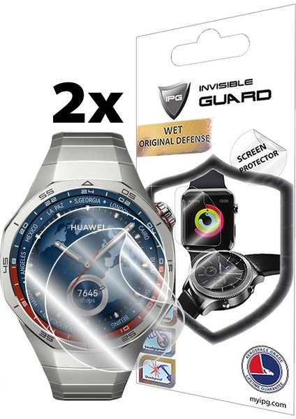 Huawei Watch Gt 5 Pro (46MM) ile Uyumlu Ipg Hydrogel Ekran Koruyucu (2 Adet)