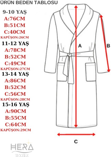 Kapüşonlu ve Kemerli Pamuklu MAVİ Erkek-Kız Genç Çocuk Bornozu(PAMUKLU-DÜMEN NAKIŞLI-YUMUŞAK) modelleri