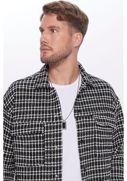 Erkek Relax Fit Rahat Kesim Çift Cepli Armürlü Örme Apaş Yaka Gömlek modelleri