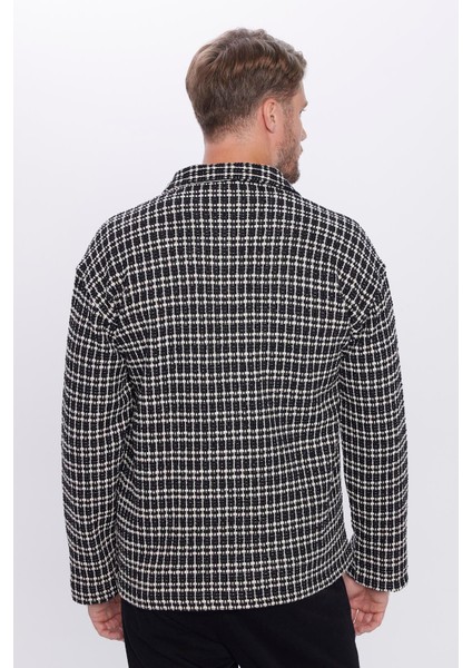 Erkek Relax Fit Rahat Kesim Çift Cepli Armürlü Örme Apaş Yaka Gömlek indirimleri