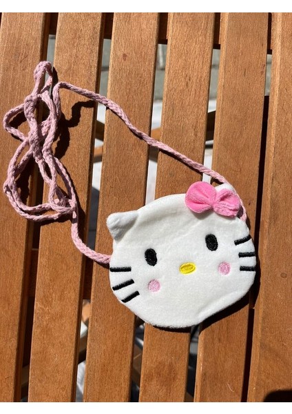 Hello Kitty Sanrio Kuromi Peluş Boyundan Askılı Çanta Cüzdan