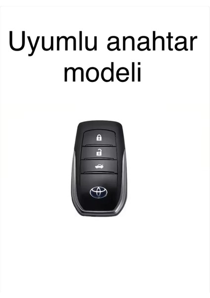 Toyota Corolla Cross Hilüx Yaris Cross Uyumlu Anahtar Kılıf 3 Tuş Logo Yeri Önde Olan Model