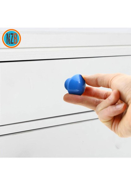 10 Adet Düğme Kulp Mutfak Çekmece Bebek Çocuk Genç Odası Dolap Kapak Kulpu Kulbu Mavi Metal Kulp modelleri