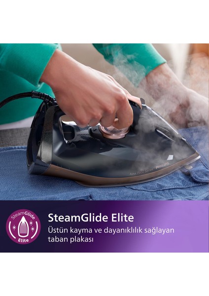 Premium Buharlı Ütü 7500 Serisi, 3200W Lacivert, Üstün Buhar Performansı, Özel Taban Teknolojisi + Onerous Mutfak tartısı fırsatları