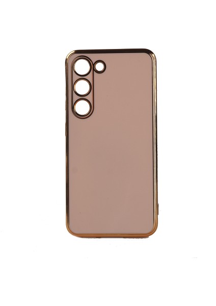 - Samsung Galaxy S23 Plus - Kılıf Parlak Renkli Bark Silikon Kapak - Rose Gold - T26206