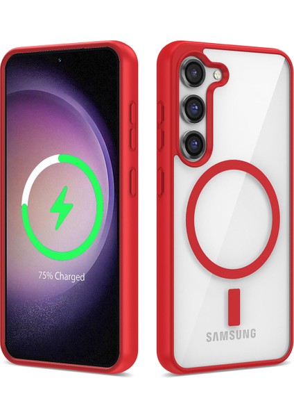 - Samsung Galaxy S23 Plus - Kılıf Magsafe Wireless Şarj Özellikli Silikon Ege Kapak - Siyah - T26534 fiyatları