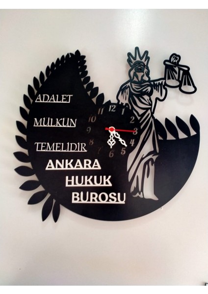 Mrc Hediye Sepeti Adalet,avukat,hukuk Bürosu,adliye Için Duvar Saati Kişiye Özel Isim ve Bilgi Yazılı Gönderilecektir.