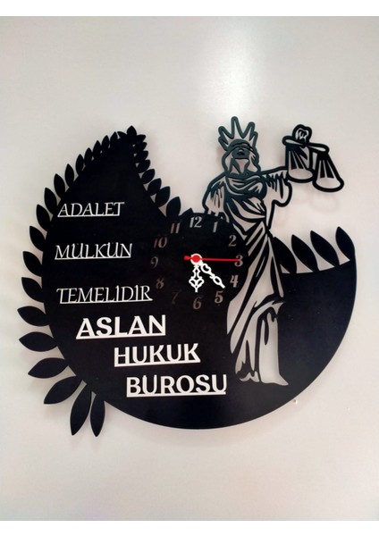 Mrc Hediye Sepeti Adalet,avukat,hukuk Bürosu,adliye Için Duvar Saati Kişiye Özel Isim ve Bilgi Yazılı Gönderilecektir.