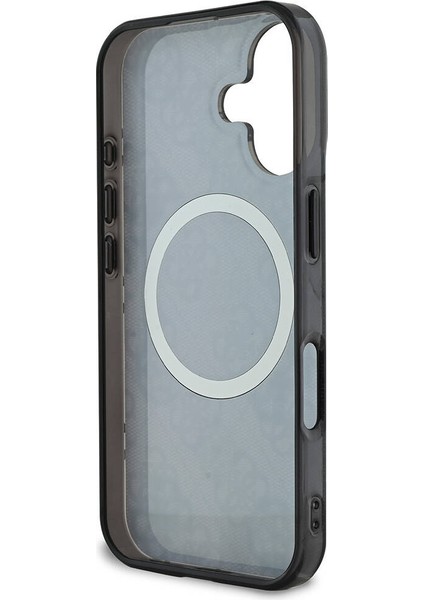 iPhone 16 Plus Kılıf Lisanslı Magsafe Özellikli 4g Desenli Iml Yazı Logolu Peony Siyah fırsatları