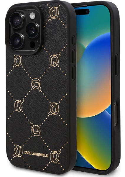 iPhone 16 Pro Uyumlu Kılıf Orjinal Lisanslı Magsafe Şarj Özellikli K.heads Siyah