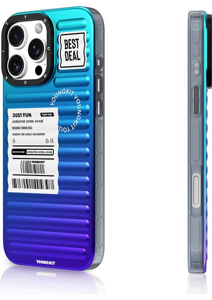 iPhone 16 Pro Max Uyumlu Kılıf Youngkit The Secret Color Serisi Kapak Mor