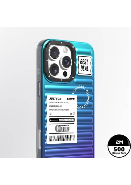 iPhone 16 Pro Max Uyumlu Kılıf Youngkit The Secret Color Serisi Kapak Mor fiyatları