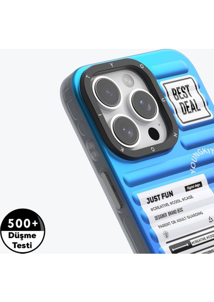 iPhone 16 Pro Max Uyumlu Kılıf Youngkit The Secret Color Serisi Kapak Mor fırsatları