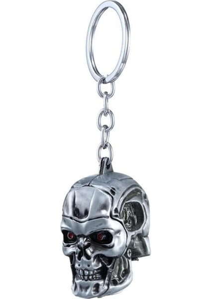 Terminator Kafatası Robot Baş Anahtarlık | Mükemmel Hediye Hasta La Vista