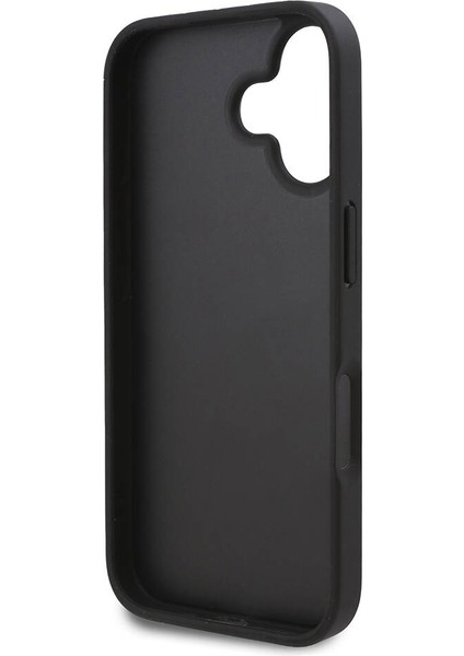iPhone 16 Uyumlu Kılıf Orjinal Lisanslı Kartlıklı Cardslot Monogram Kapak Siyah fırsatları