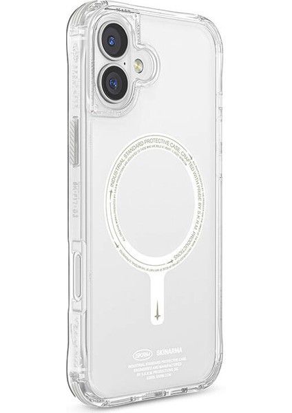 iPhone 16 Uyumlu Kılıf Magsafe Özellikli Şeffaf Airbag Tasarımlı Skinarma Saido Nightglow Şeffaf fiyatları