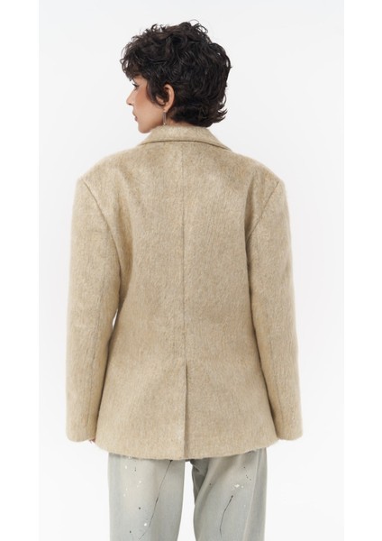 Monday Bej Dar Kesim Blazer