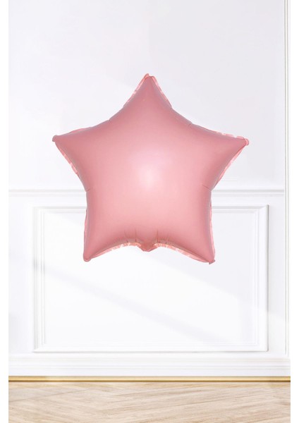 Pembe yıldız balon 18ınç 45 cm pembe renk balonlar