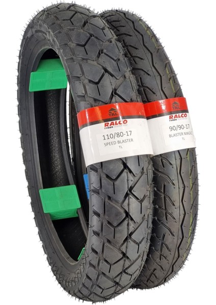 Motor Lastik 110/80-17 ve 90/90-17 Lastik Takımı Tl (Tubeless - Dubleks) Speedmagic