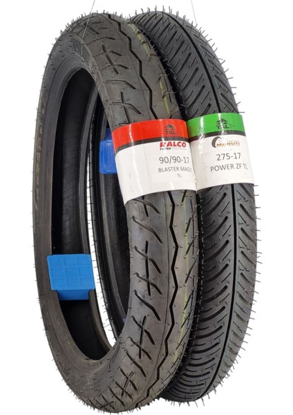 Motor Lastik 90/90-17 ve 275-17 Tl (Tubeless - Dubleks) Magicpowerzf