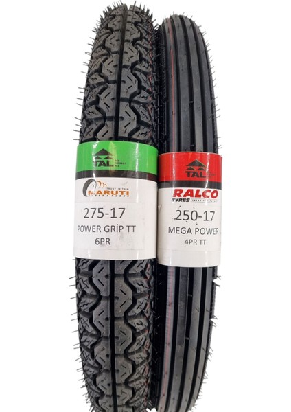 HONDA CUP, RKS WINNNER, MONDIAL, 275-17 TT ve 250-17 TT Tubetype Lastik Set modelleri