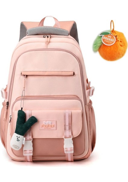 One Orange Aşınmaya Dayanıklı Öğrenci Sırt Çantası - Yeşil (Yurt Dışından)