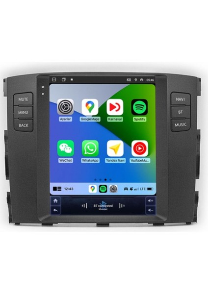 Mitsubishi Pajero 9.7 Inç 2006-2017 Tesla Carplay Androidauto Android Multimedya Sistemi Uyumlu