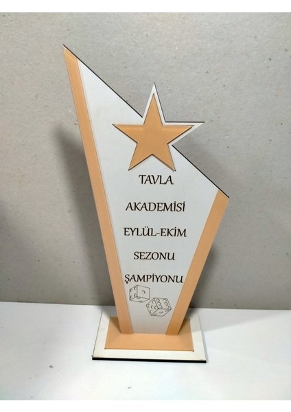 Turnuva (Tavla, Satranç,futbol, Voleybol, Basketbol ) Plaketi (Şampiyon Için) Kişiye Özel