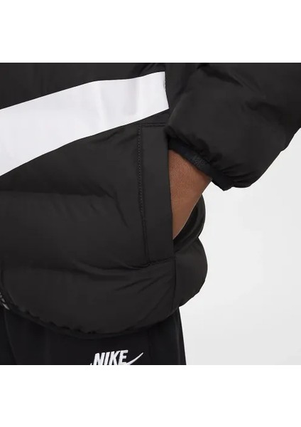 Nıke Wrap Swoosh Debossed Quılt Çocuk Mont