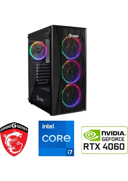 8 GB Rtx 4060 – Gaming Pc Ddr5 – Intel Core I7 13700 – 16 GB Ddr5 Ram – 1 Tb M.2 SSD – Sıvı Sogutmalı