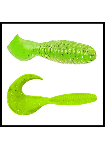 Uyguna-Yakala Yumy 3.5 cm Fluo Yeşil Silikon Kurt