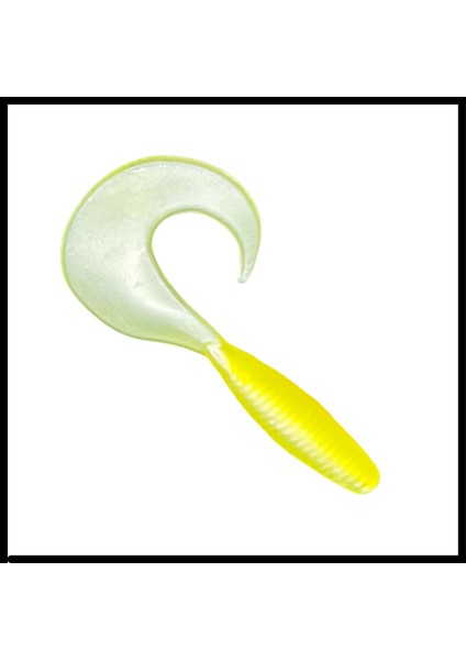 Uyguna-Yakala Yumy 3.5 cm Sarı-Beyaz Silikon Kurt