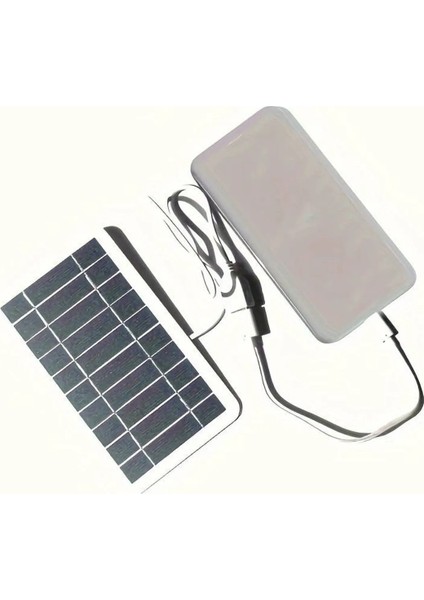 Taşınabilir Kamp Seyahat Acil Durum Güneş Enerjili Solar USB Telefon Powerbank Şarj Aleti 2W 5V