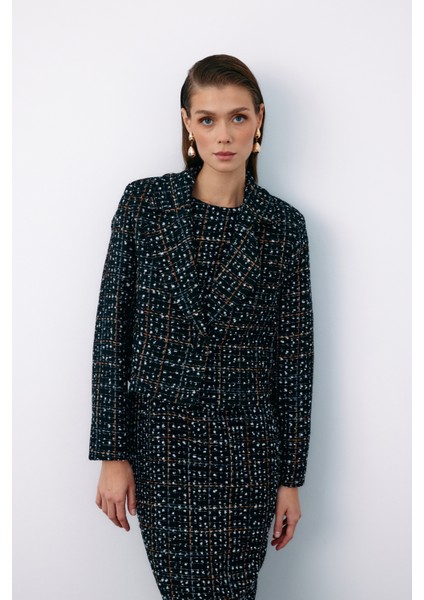 Düğmeli Tüvit Kısa Ceket - Siyah fiyatları